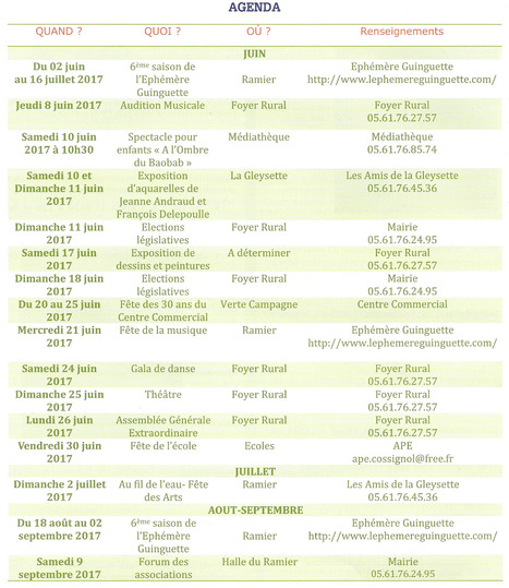 Agenda Lacroix-Falgarde fin 2017 | Lacroix-Falgarde | Scoop.it