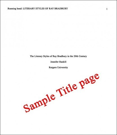 Apa 6th deals edition title page