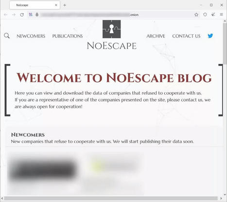 [États-Unis] NoEscape Ransomware | Sécurité de l'information de santé et plus... | Scoop.it