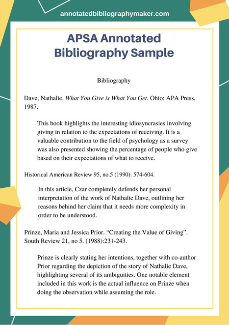 annotated bibliography maker