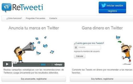 ReTweeti: gana dinero al instante por publicar tuits patrocinados | Utilización de Twitter la Educación | Scoop.it