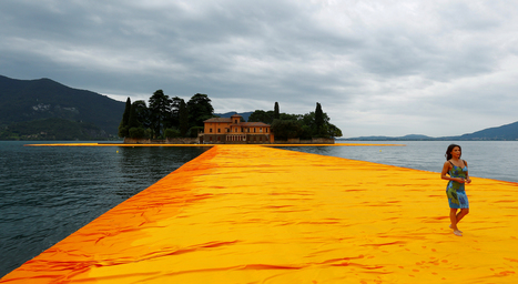 Italie : une oeuvre de Christo pour marcher sur un lac | Landart, art environnemental | Scoop.it