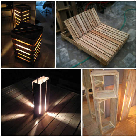 Mobilier Palette Design / Design Pallet Furniture & Lamp | 1001 Pallets ideas ! | Scoop.it