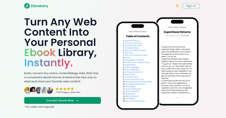 Turn Any Web Content Into Your Personal Ebook Library, Instantly. | Notebook or My Personal Learning Network | Scoop.it