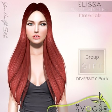 Elissa Hair Diversity Group Gift by enVOGUE | Teleport Hub - Second Life Freebies | Teleport Hub | Scoop.it