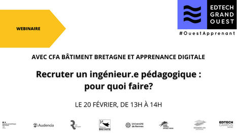 20/01/24 - Webinaire - Recruter un ingénieur.e pédagogique : pour quoi faire? | Formation : Innovations et EdTech | Scoop.it