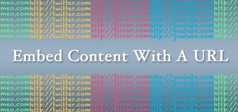 Blogging Tip: Embed Content With Just A URL | Creating Connections | Scoop.it