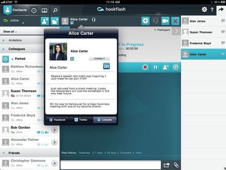 Video Conferencing Meets Business Communications on the iPad: HookFlash | Online Video Publishing | Scoop.it