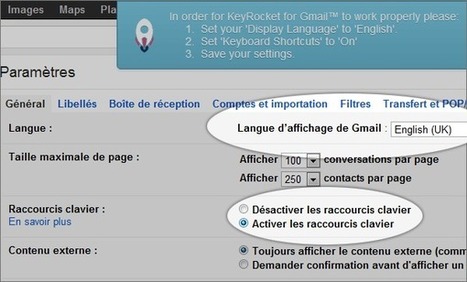Apprendre les raccourcis clavier Gmail avec Keyrocket | Time to Learn | Scoop.it