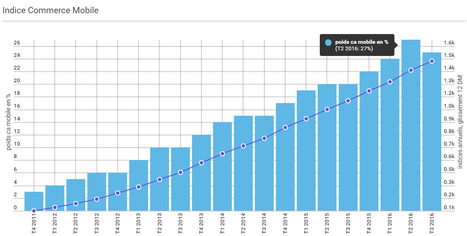 Evolution du m-commerce depuis 5 ans - Indicateur FEVAD iCM  | M-Market | Scoop.it