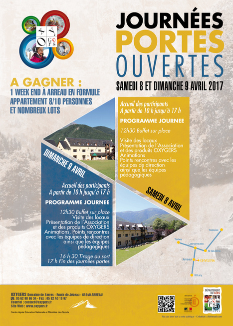 Journées portes ouvertes les 8 et 9 avril au centre de vacances Oxygers à Arreau | Vallées d'Aure & Louron - Pyrénées | Scoop.it