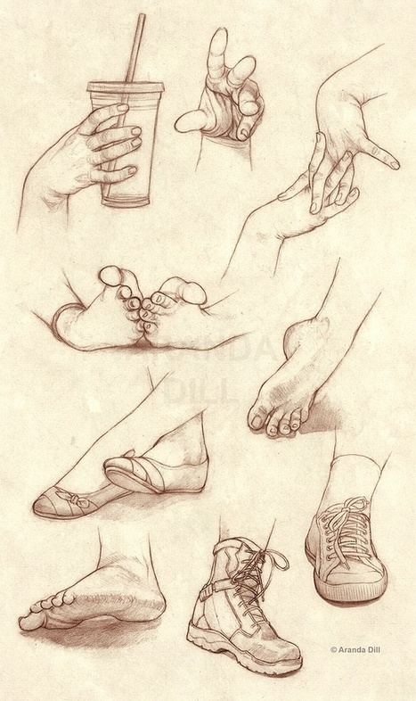 Hands Feet and Shoes Drawing Reference | Drawing References and Resources | Scoop.it