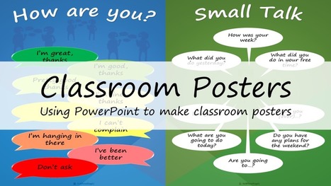 Using PowerPoint to make classroom posters | El rincón de mferna | Scoop.it