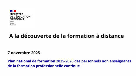 A La D&eacute;couverte De La Formation &Agrave; Distance [webinaire en replay] | Ing&eacute;nierie p&eacute;dagogique et de formation | Scoop.it