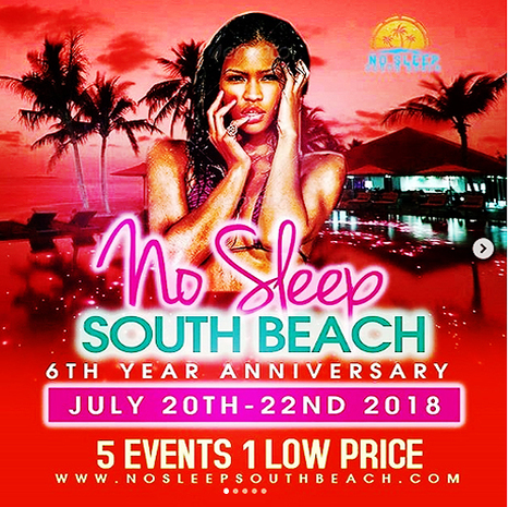 Its time to get ready for NO SLEEP SOUTH BEACH!!! 6th year anniversary (boy how time flies...)  Get you tickets now... #NoSleepSouthBeach | GetAtMe | Scoop.it