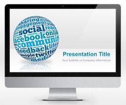 Free Widescreen Social Media PowerPoint Template (16:9) | PowerPoint and Presentations | Scoop.it