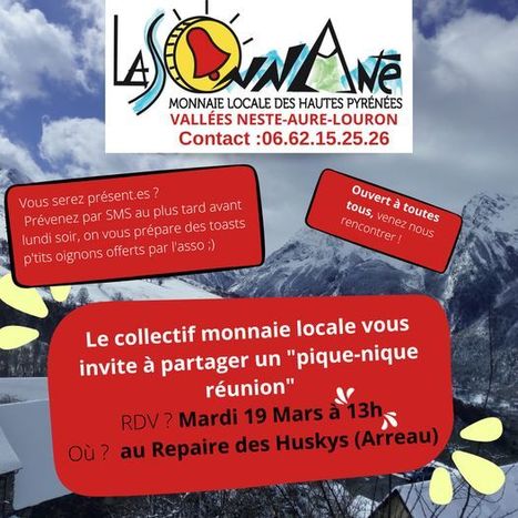 Echange avec le Collectif monnaie locale "La Sonnante" le 19 mars à Arreau | Vallées d'Aure & Louron - Pyrénées | Scoop.it