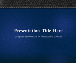 Executive Leather Blue PowerPoint Template | PowerPoint and Presentations | Scoop.it