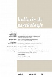Revue "Bulletin de psychologie" 2014/4 | Veille Éducative - L'actualité de l'éducation en continu | Scoop.it
