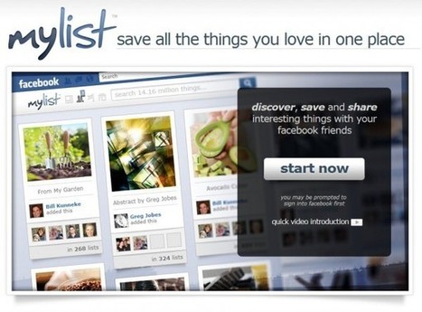 Mylist, un “Pinterest” dentro de Facebook | Didactics and Technology in Education | Scoop.it