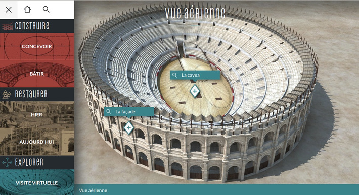Les arènes de Nîmes reconstituées en 3D dans un webdoc en histoire. | Ma douce France | Scoop.it