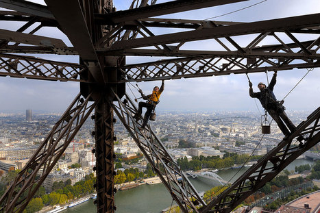 Les peintres-alpinistes de la tour Eiffel | Tout le web | Scoop.it