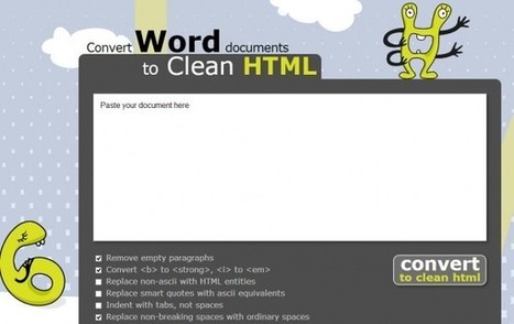 Para transformar documentos Word en textos HTML | TIC & Educación | Scoop.it