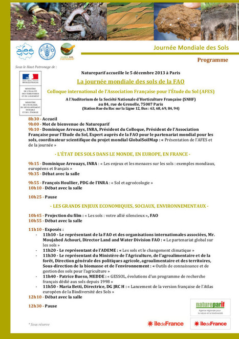 La journée mondiale des sols | 5 décembre 2013 à Paris | Biodiversité | Scoop.it