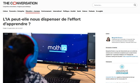 L&rsquo;IA peut-elle nous dispenser de l&rsquo;effort d&rsquo;apprendre&nbsp;? | Intelligence artificielle g&eacute;n&eacute;rative et p&eacute;dagogie | Scoop.it