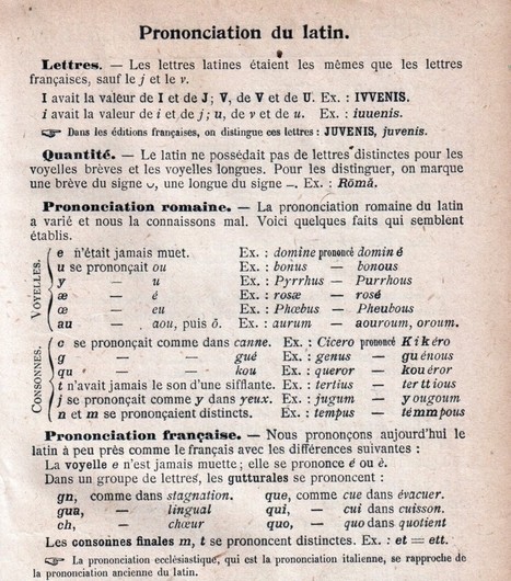 La prononciation du latin (1) : l'enseignement | La question du latin | Net-plus-ultra | Scoop.it