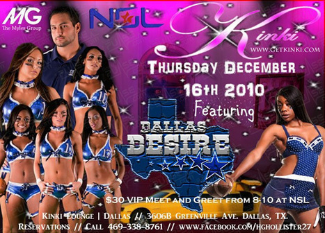 * A Special Kinki Thursday hosted by the Girls of The Dallas Desire | LFL - Lingerie Football League | Scoop.it