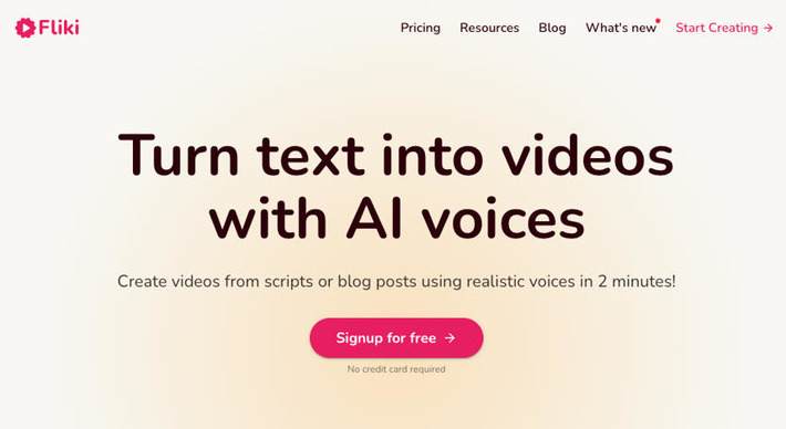 Fliki. Créer une vidéo à partir d'un texte ou d'un article de blog avec l'IA | TIC, TICE et IA mais... en français | Scoop.it