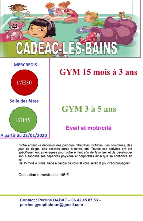 Activités d'éveil moteur pour les enfants à Cadéac à partir du 22 janvier | Vallées d'Aure & Louron - Pyrénées | Scoop.it