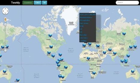 Tworldy, un mapa del mundo para conocer las tendencias de Twitter por país y ciudad | Utilización de Twitter la Educación | Scoop.it