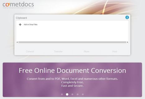 Free Online File Converter, Storage, Sharing, Transfer | Cometdocs | Pedalogica: educación y TIC | Scoop.it