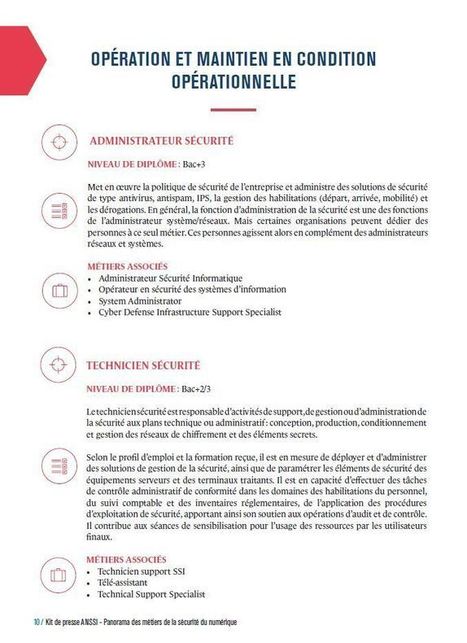 D&eacute;couvrez la diversit&eacute; des m&eacute;tiers de la S&eacute;curit&eacute; Num&eacute;rique avec le panorama de l&rsquo;ANSSI | Agence nationale de la s&eacute;curit&eacute; des syst&egrave;mes d'information | Droit et internet | Scoop.it