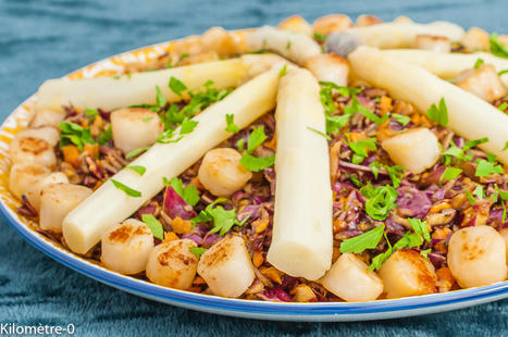Salade de chou rouge aux carottes, asperges et noix de pétoncles – Kilomètre-0 | Légumes de saison | Scoop.it