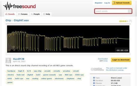 Freesound, banco de sonidos de dominio p&uacute;blico o con licencia Creative Commons.- | TECNOLOG&Iacute;A_aal66 | Scoop.it