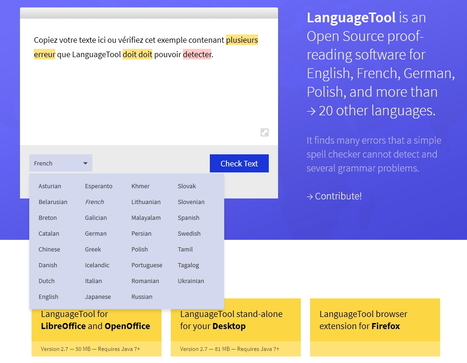 LanguageTool, un correcteur grammatical libre plurilingue | Le Top des Applications Web et Logiciels Gratuits | Scoop.it