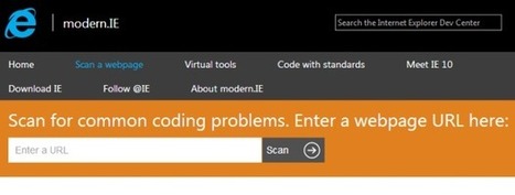 Microsoft lance modern.IE, un ensemble d'outils gratuits pour tester la compatibilité des sites Web | Bonnes Pratiques Web & Cloud | Scoop.it