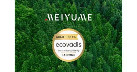 Meiyume (Group) LTD erh&auml;lt EcoVadis Gold-Rating f&uuml;r 2026 und best&auml;tigt damit sein Engagement f&uuml;r nachhaltige Sch&ouml;nheitspflege | Erfolgsgeschichten von EcoVadis Kunden | Scoop.it