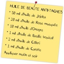 Recette naturelle anti-t&acirc;ches brunes - Passion Huiles Essentielles | Essentiels et SuperFlus | Scoop.it