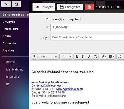 fluxmark: Logiciel gratuit RAINLOOP Webmail Fr 2014 application Script Client de messagerie auto hébergé sur le web | Logiciel Gratuit Licence Gratuite | Scoop.it