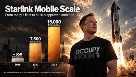Musk&rsquo;s Next Big Bet: A 15,000-Satellite Mobile Network | by Sabastian Barros | Substack.com | Surfing the Broadband Bit Stream | Scoop.it