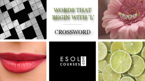 English Words Beginning With L - Easy Online ESL Crossword | English Word Power | Scoop.it