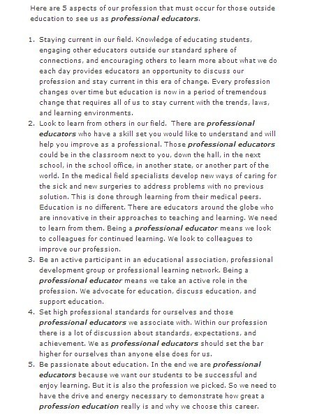 Rise of the Professional Educator | #learning | Best Practices in Instructional Design  & Use of Learning Technologies | Scoop.it