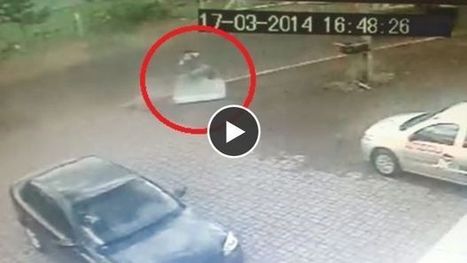 Renversé par une camionnette, ce cycliste atterrit sur un matelas | KILUCRU | Scoop.it