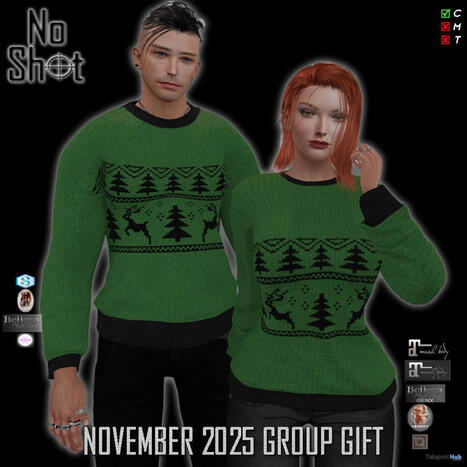 Christmas Sweaters Unisex December 2025 Group Gift by NoShot | Teleport Hub - Second Life Freebies | Second Life Freebies | Scoop.it