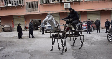 Pendant ce temps-là en Chine : un homme fabrique un cheval mécanique pour se balader dans la rue | Koter Info - La Gazette de LLN-WSL-UCL | Scoop.it