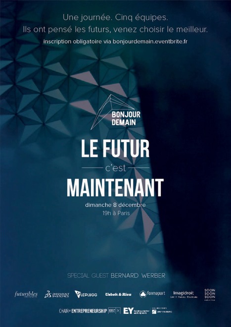 Bonjour Demain avec Bernard Werber - 8 décembre 2013 19h00 - Paris | Agenda of events for innovation - Paris | Scoop.it
